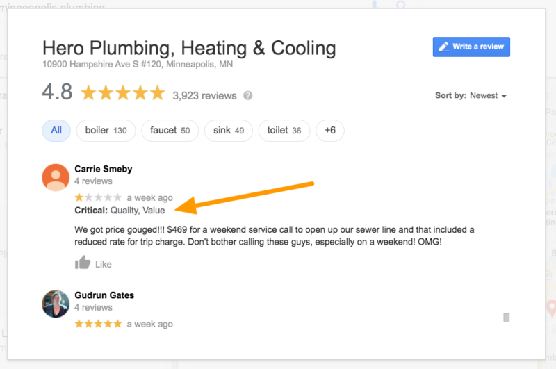 Google Review Attribute 3